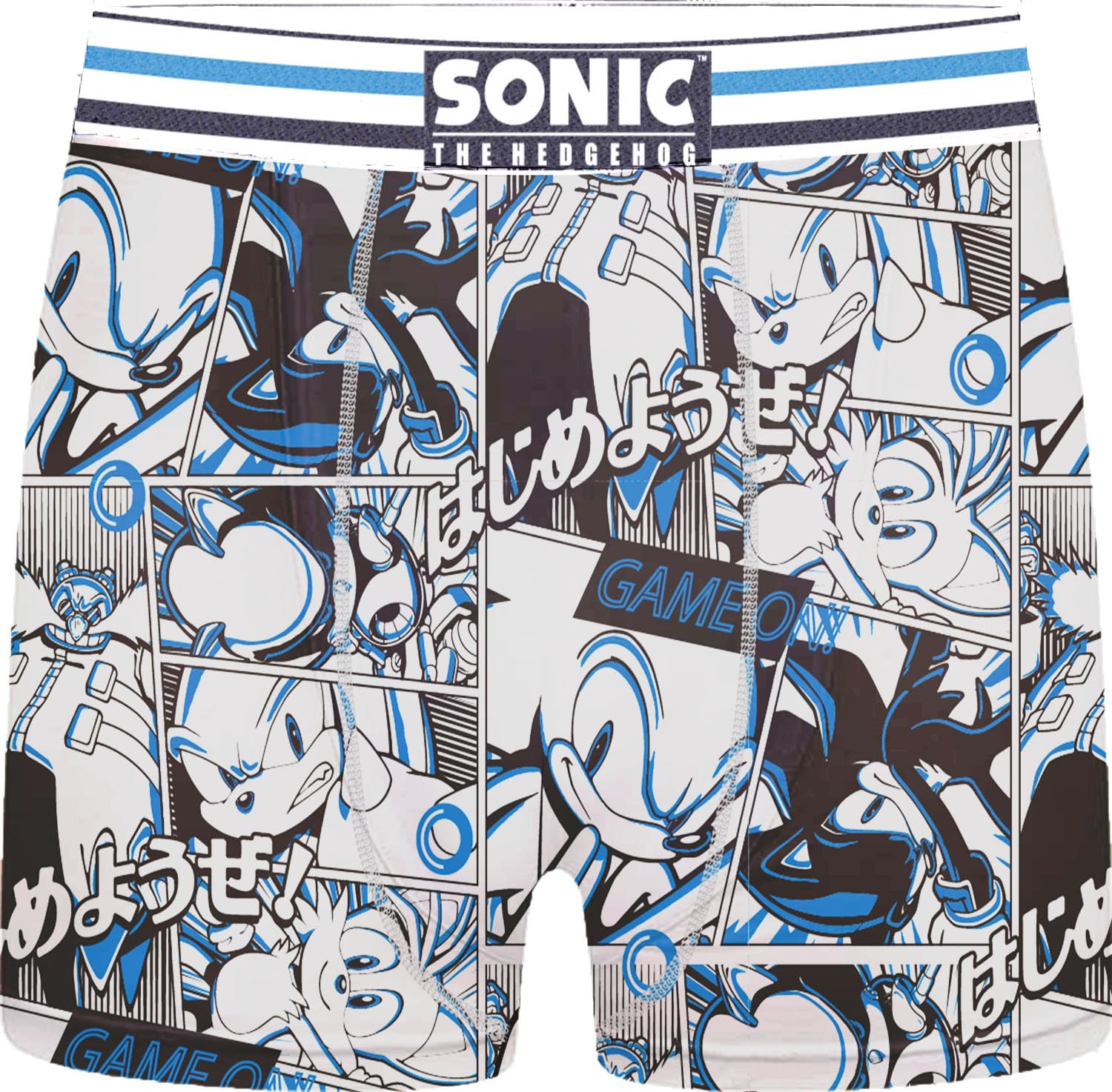 Sonic the Hedgehog Mens Boxers (UK, Alpha, M, Regular, Regular, Multi)