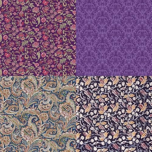 Vondyu 6" X 6" Vintage Flower Scrapbook Cardstock Paper Pad, Journal Patterned For Card-Making, 160 Gsm Single-Sided Designer Paper Holiday Decorative Craft Paper Die-Cut Background- 24 Sheets #TOP2