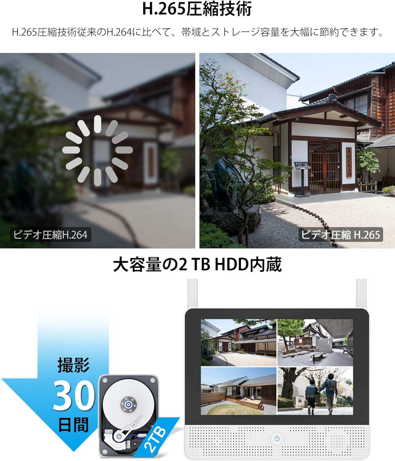 NVR expandable to 8 cameras