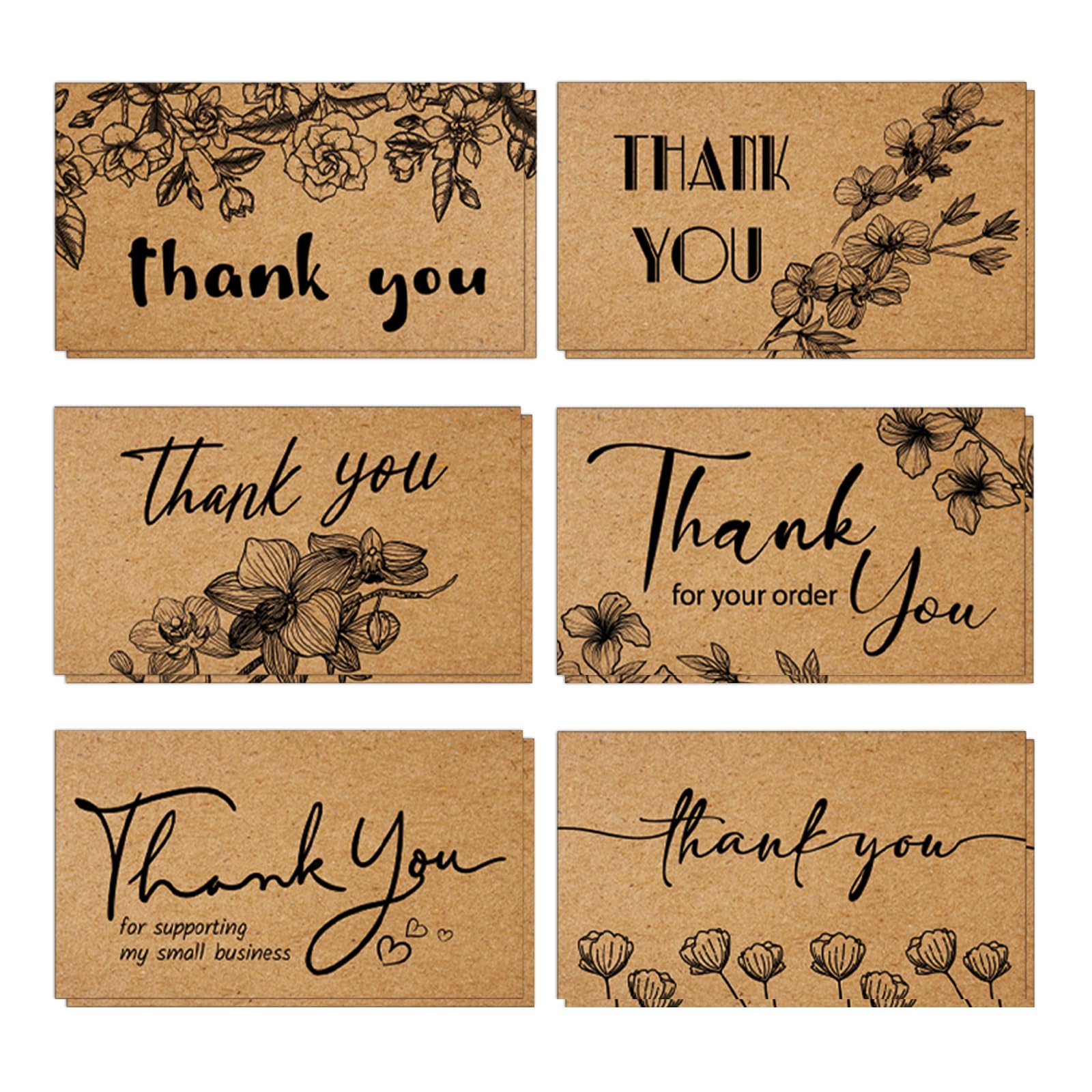 Amazon.com : KiDEPOCH 180 Thank You Cards Small Business, Mini