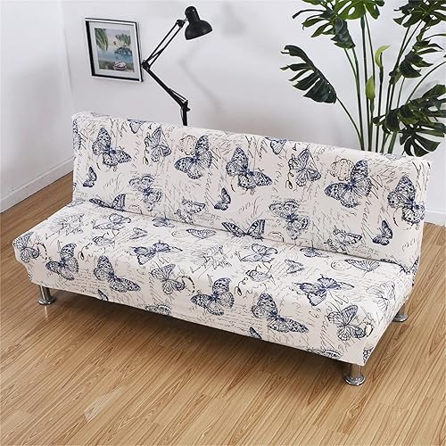 Miniatura 3 de Fundas de futón sin brazos, funda elástica para sofá cama, funda de sofá sin brazos, protector de muebles con parte inferior elástica para sofá