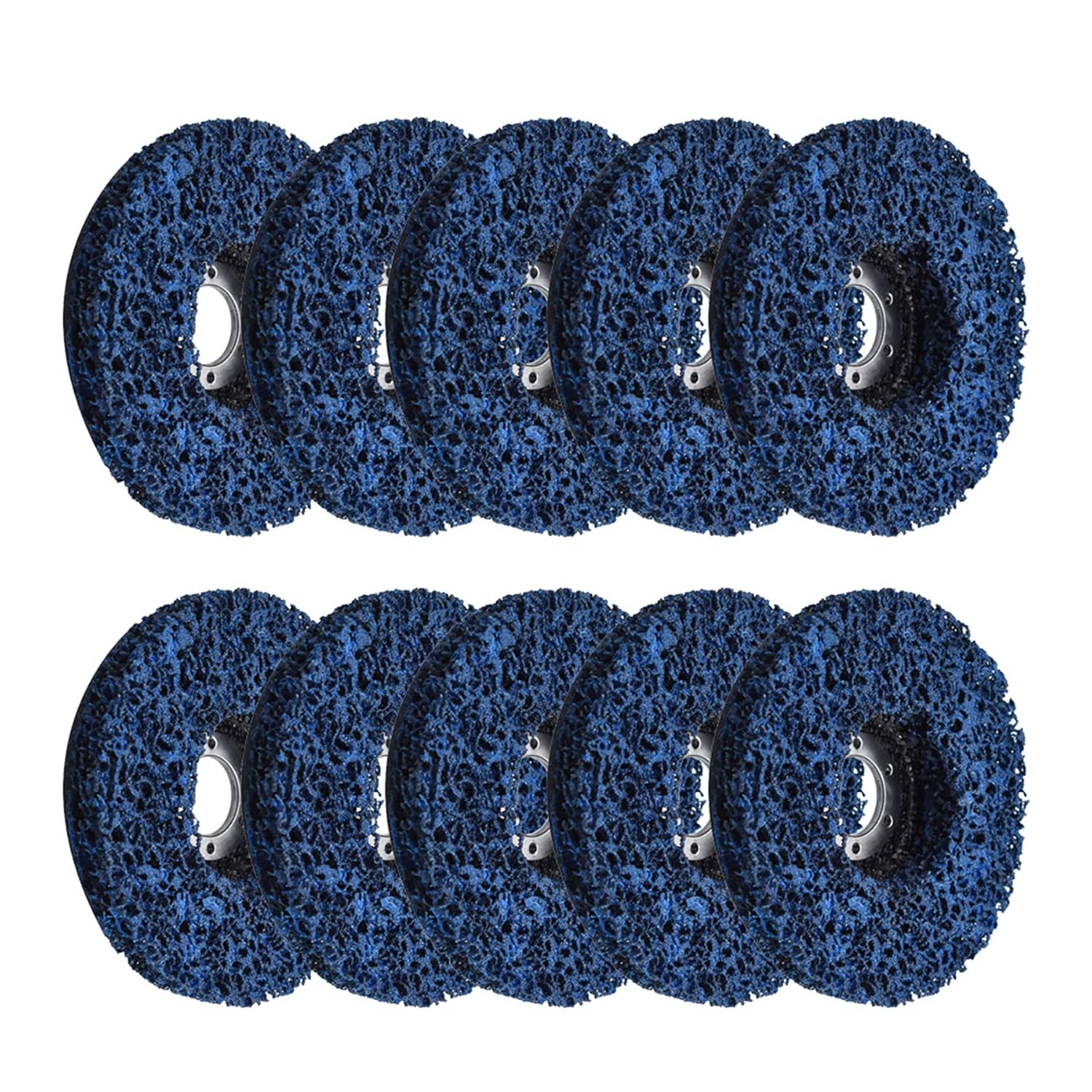 ALL-CARB 10 Pcs 4-1/2 Inch x 7/8 Inch Easy Clean and Strip Discs Wheel Fit for Wood Metal Fiberglass Surface Preparation Conditioning and Finishing