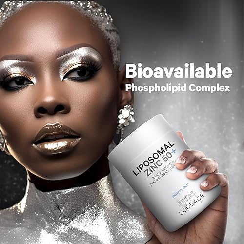 Miniatura 7 de Codeage Suplemento liposomal de zinc – Suministro de 3 meses – Uno por día – 50 mg de gluconato de zinc – Suplementos minerales esenciales Zinc Plus