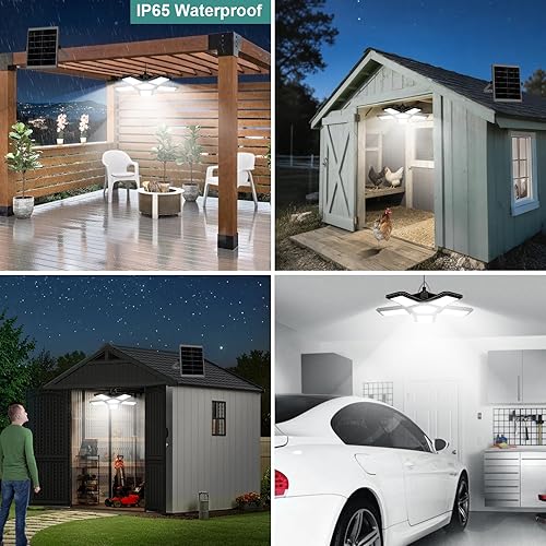 Miniatura 7 de Luz solar disponible todo el día, 267 luces solares LED para exteriores e interiores con sensor de movimiento, control remoto, temporizador, luces