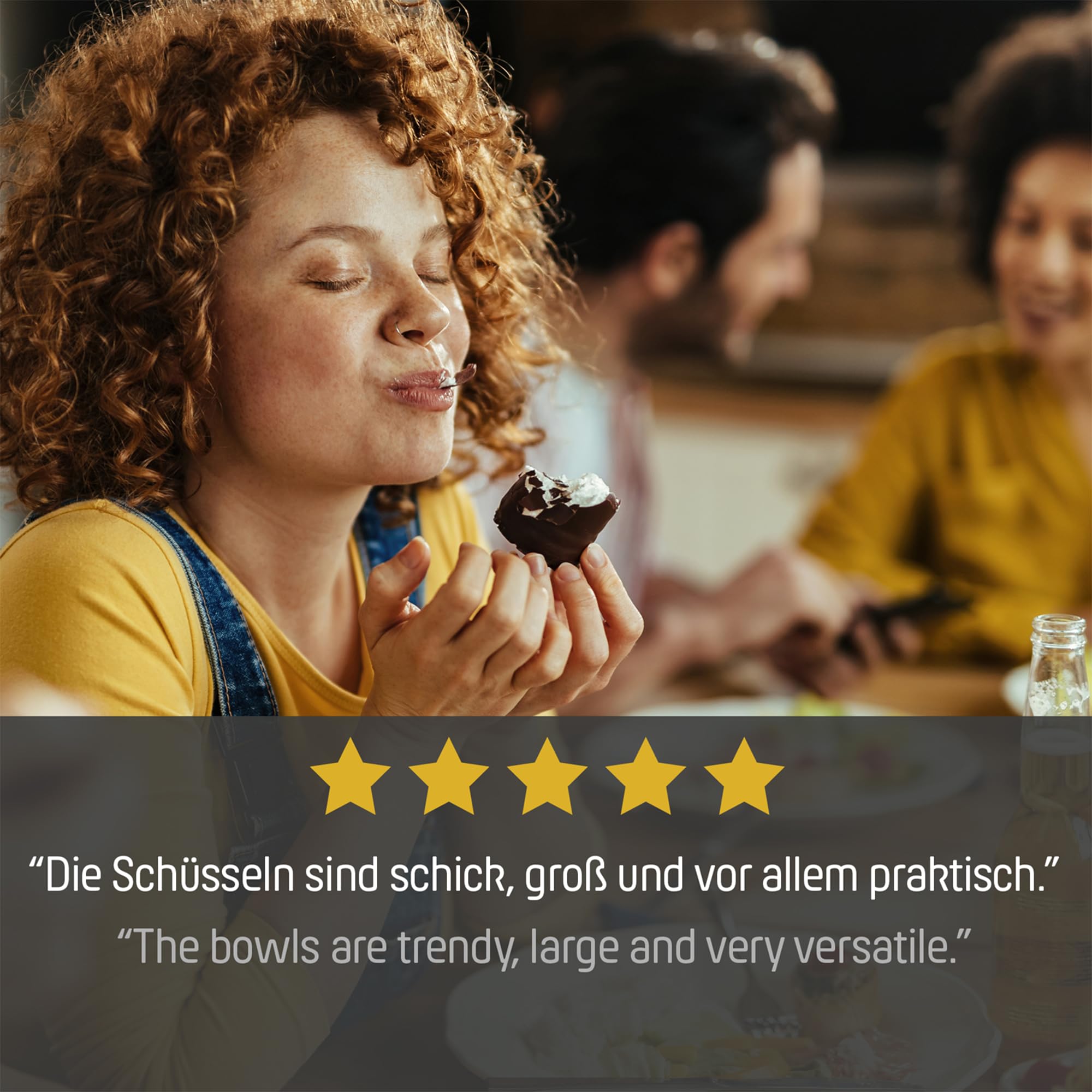 Coolinato Faltbare Schüssel aus Silikon, 16, 20 und 24 cm, grau, Faltschüssel zum Aufbewahren, Servieren und Frischhalten, Obst und Salat Schüssel für Küche und Camping