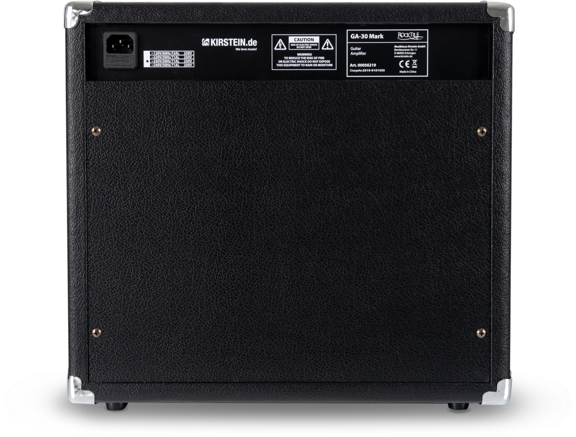 Amplificatore per Chitarra Rocktile GA-30 Mark (combo chitarra 30 watt, 2 canali (Clean/Drive), speaker 8", con effetto riverbero nero