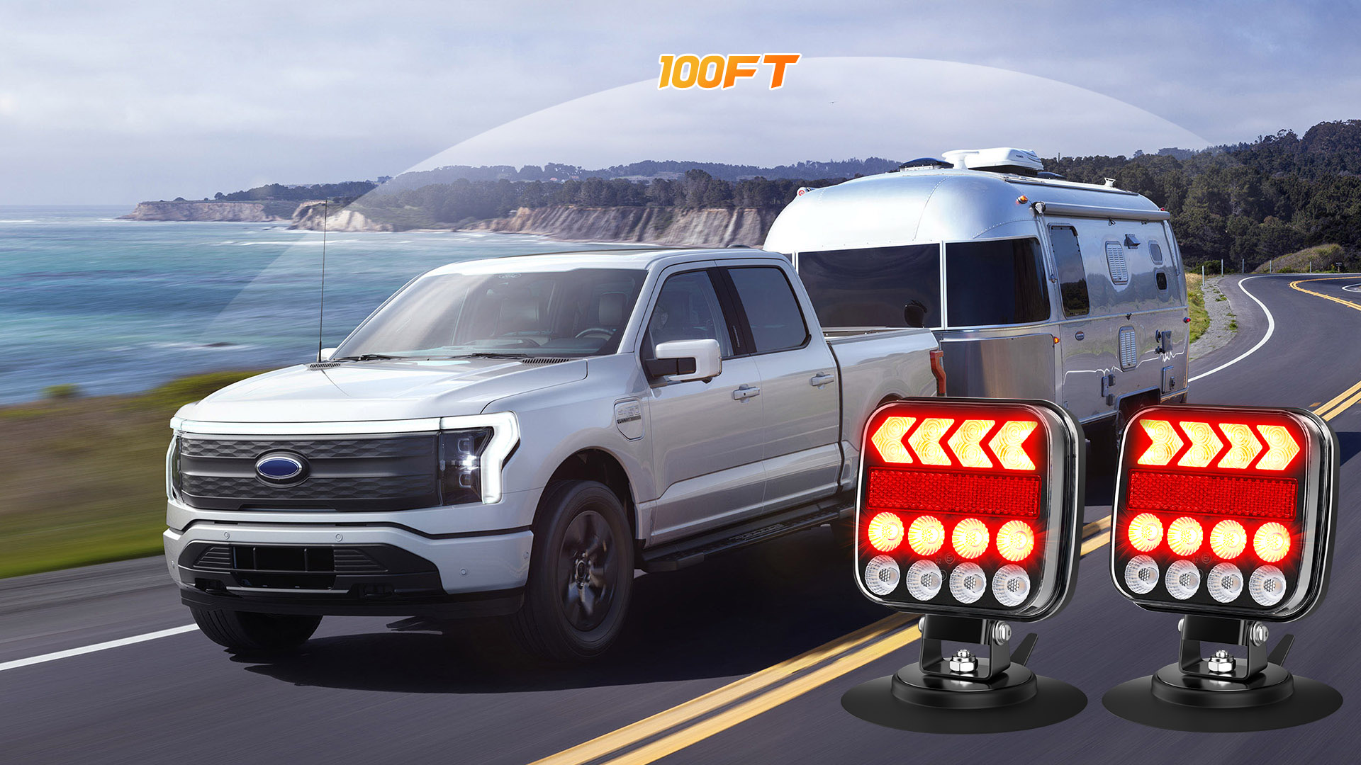 Amazon.com: ZUNAICE Wireless Trailer Lights, Adjustable Magnetic