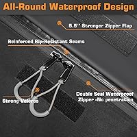 Vista 2 de Sailnovo Car Rooftop Cargo Carrier Roof Bag 15 Cubic Feet Waterproof Car Top Carrier, Fits Most Vehicle with/Without Rack, Include Anti-Slip Mat,4