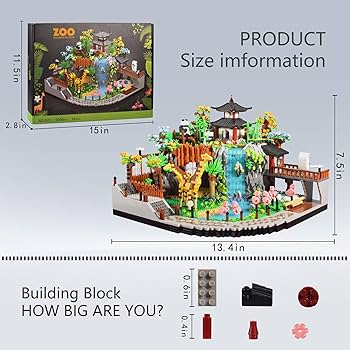 Amazon.com: Zoo Building Model Set, 5000 Pcs Desert Zoo Micro