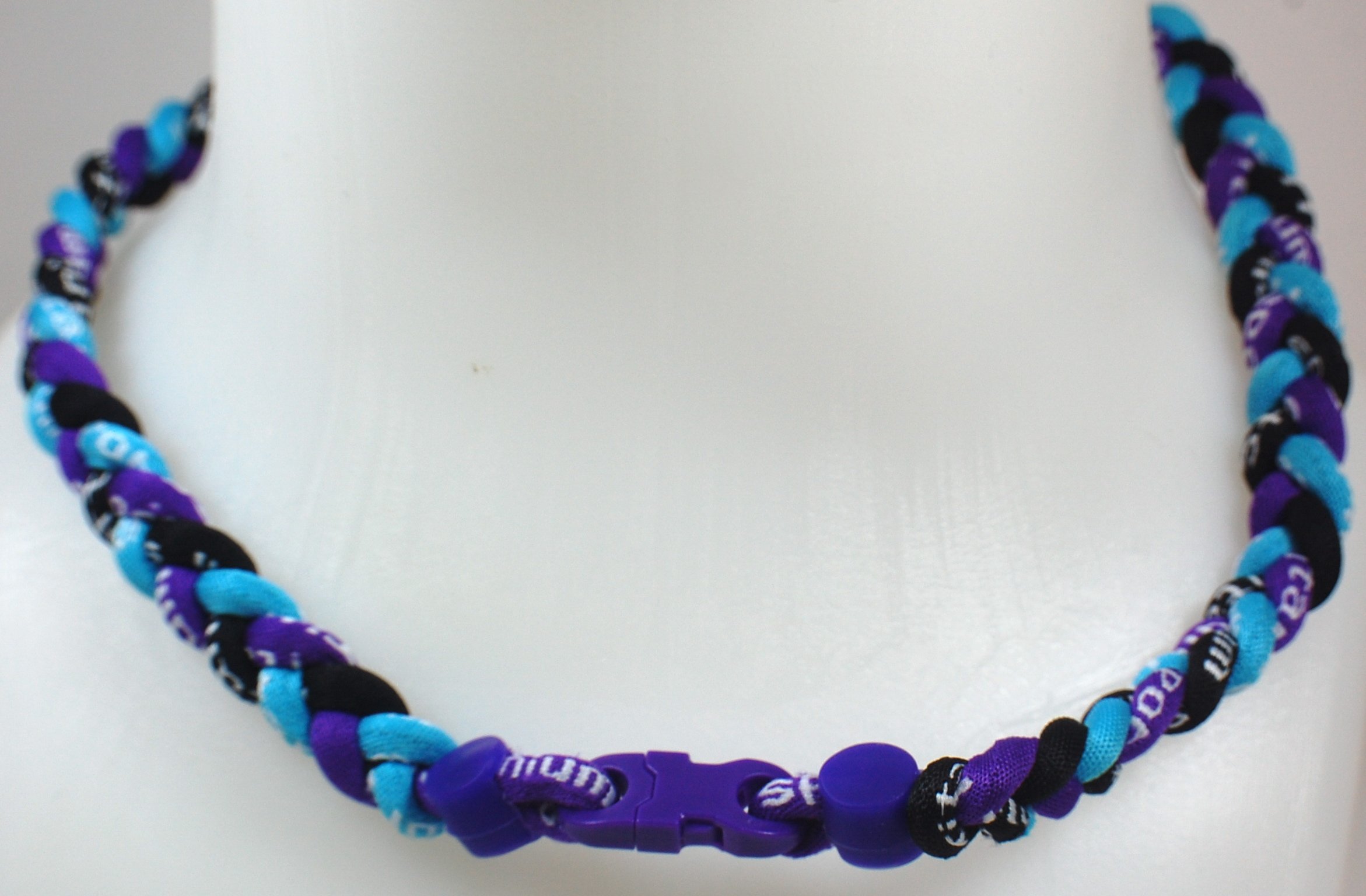 NEW Black Purple Light Blue (Purple Clasp)
