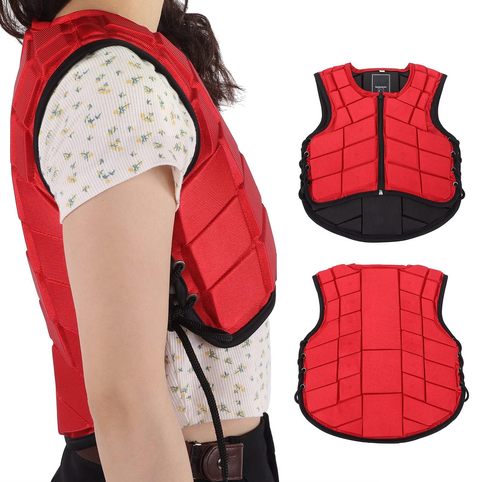 Chaleco ecuestre para niños Chaleco de equitación acolchado de EVA de seguridad profesional Chaleco protector ecuestre
