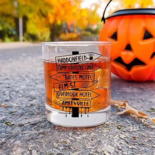 Miniatura 9 de Vaso de whisky de Halloween de 11 onzas, taza de Halloween de moda antigua, decoraciones de Halloween para interiores, linda decoración de
