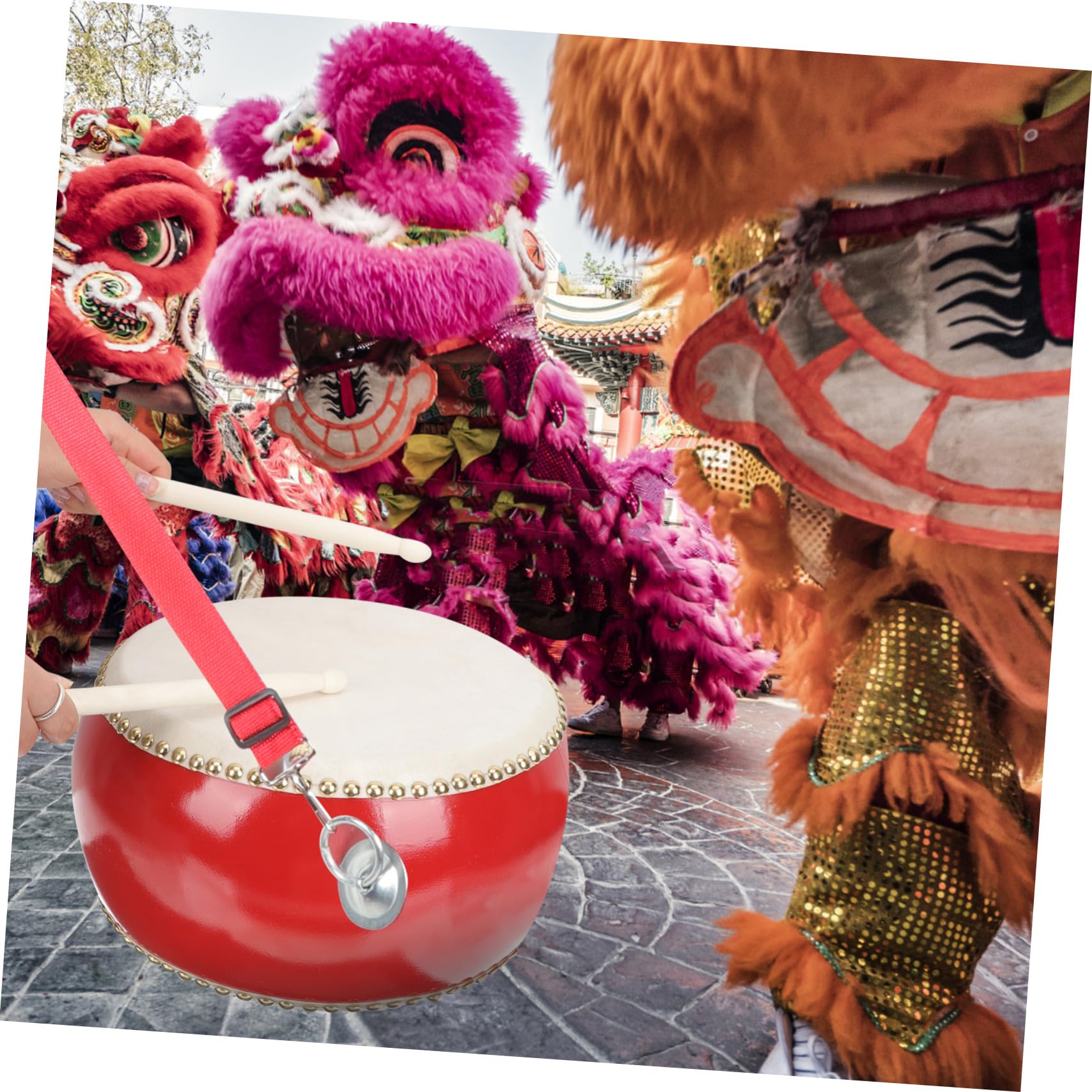 de Percusión Infantil de Madera con de Vaca de Incluye Baquetas y Correa Juguete Educativo para Bebés Desarrollo Sensorial y Musical