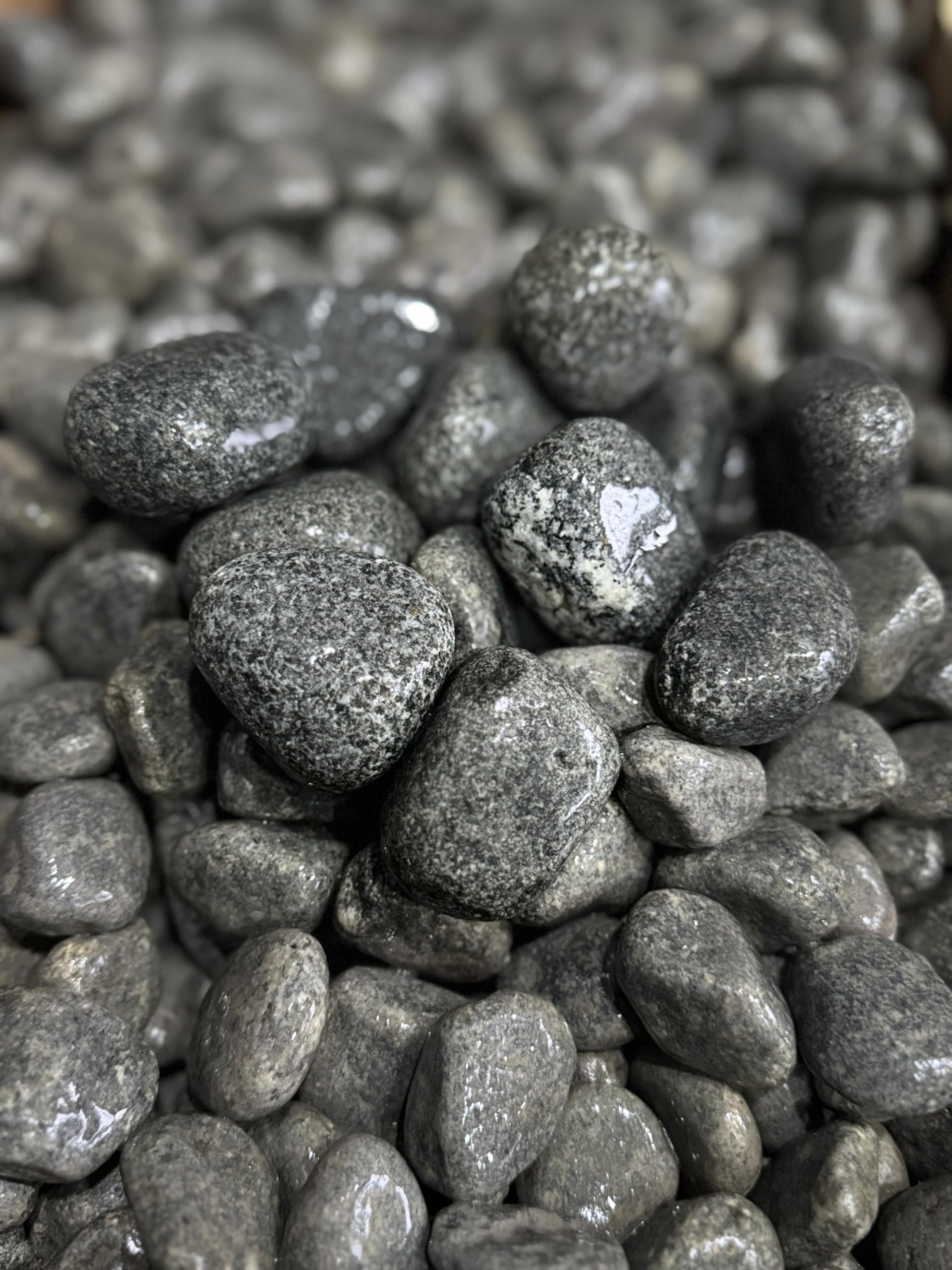 Natural Grey River Rocks, Decorative Pebbles for Garden and Landscaping 1Kg-image-0