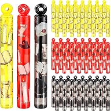 48 Pcs Magical Movie Theme Mini Bubble Wands Wizard Birthday Party Favors Goodie Bag Stuff Magic Bubble Wands Gifts for Cartoon Themed Party Decoration