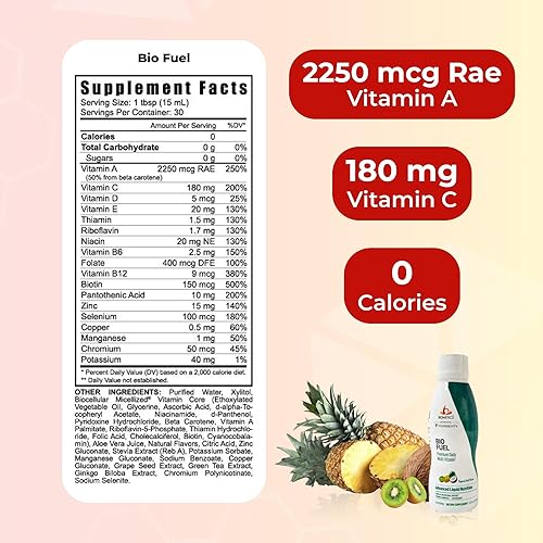 Miniatura 3 de Bio Fuel Premium Multi Vitamina Potente Nutrición para alimentar tu cuerpo 15.2 onzas líquidas