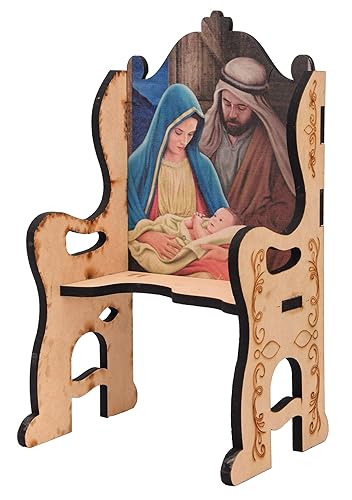 A&C Quinceañeras and More Silla Sagrada Familia Belen Baby Jesus chair silla de madera para nino dios baby jesus accesories silla Belen (1)