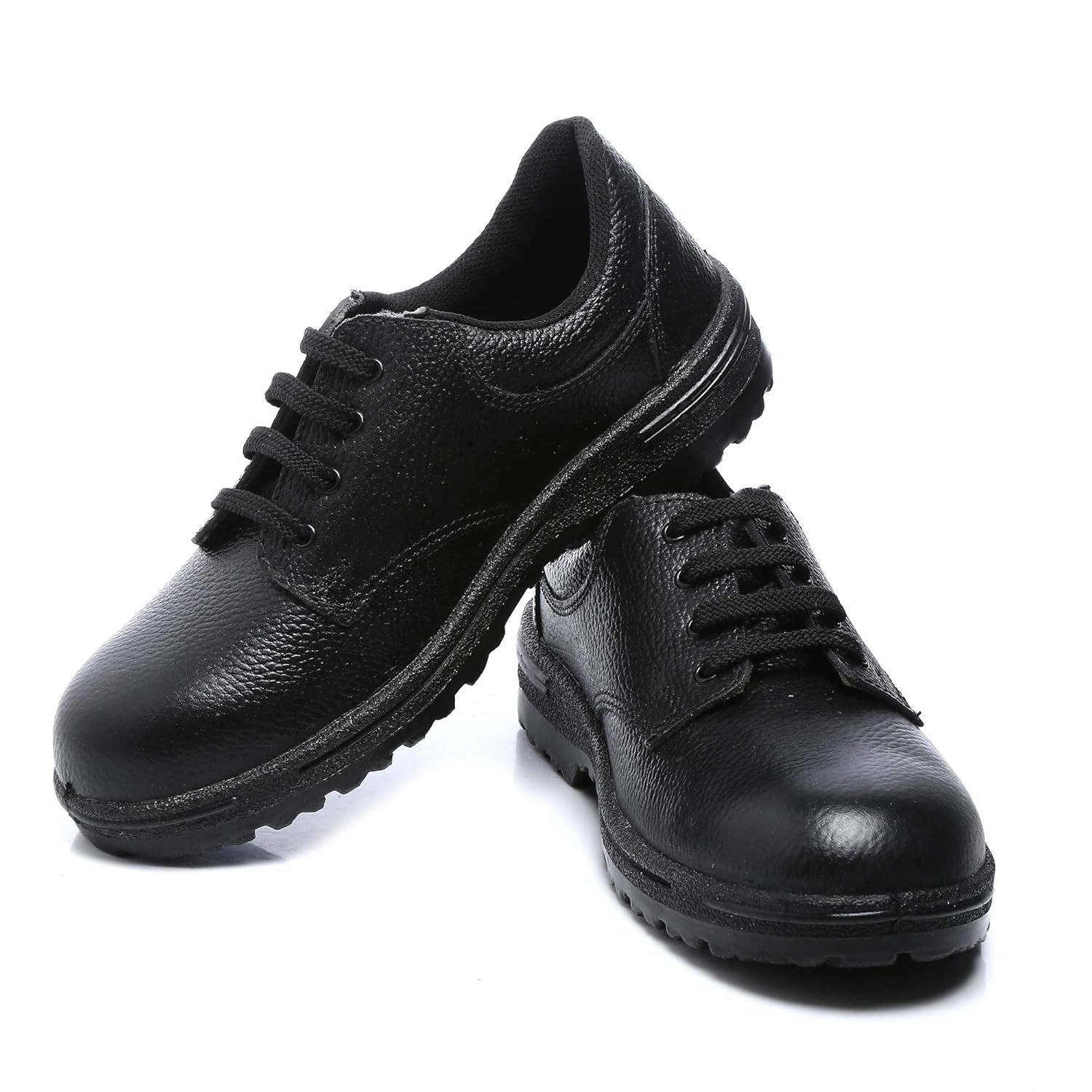 Unistar Unisteel_01_Black_9 Leather Mens Safety Shoes Amazon.in