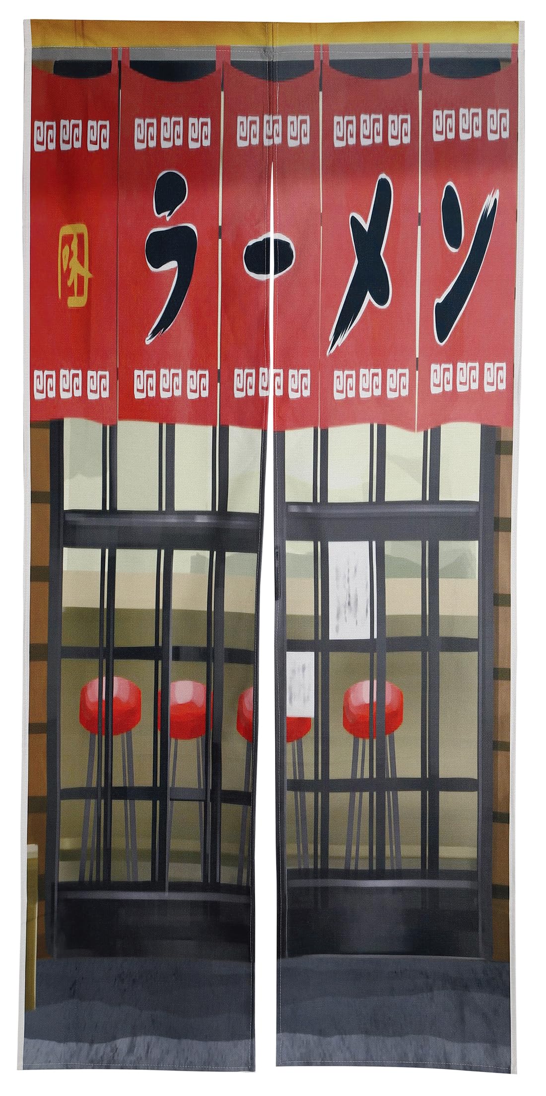 Amazon｜のれん 暖簾 180cm丈 騙し絵 店舗 居酒屋 ラーメン おもしろ