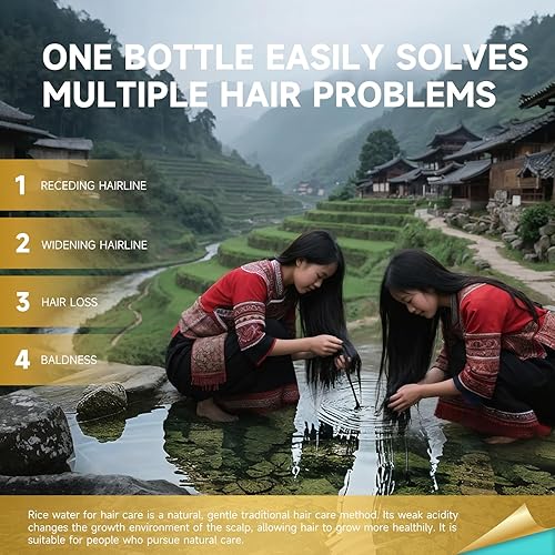 Miniatura 7 de Aceite de suero para el crecimiento del cabello para mujeres, romero, batana, arroz, agua, biotina, spray para el crecimiento del cabello, producto