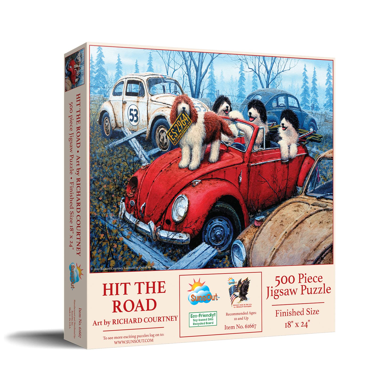 Amazon.com: SunsOut Hit the Road 500 Piece Adult Jigsaw Puzzle