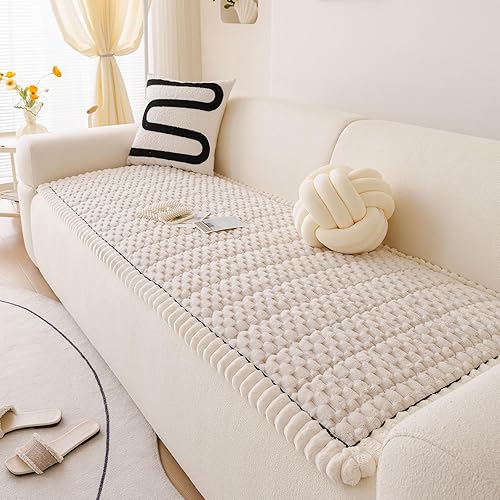 DREAMINGO Fundas de sofá para mascotas, fundas antideslizantes y mullidas para sofá de perro, lavables geométricas y jacquard, protector de cojín