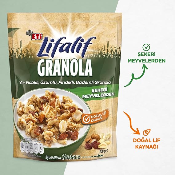 Eti Lifalif Yer Fıstıklı Granola 200 g