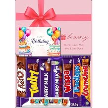Benerry Chocolate Gift Box Hamper - 8 Treats Birthday Gift - Dairy Milk Style Sweet Box of Chocolates