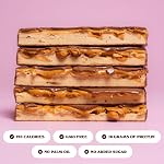 BAREBELLS oft Protein Bars Salted Peanut Caramel - 12 Count, 1.9oz Bars - Protein Snacks with 16g of, Yellow