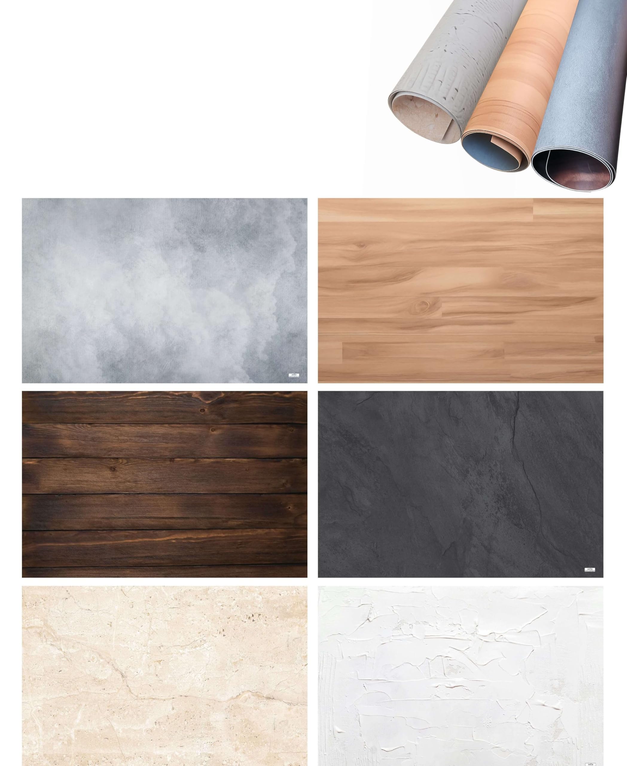 Print Master India Premium Flat Lay Tabletop Photography Backdrop Background, Double Sided Waterproof Paper for Food, Small Product Professional Photo Shoot (56x90cm, Pack of 3) 6 Designs 2 (Spring)-image-23