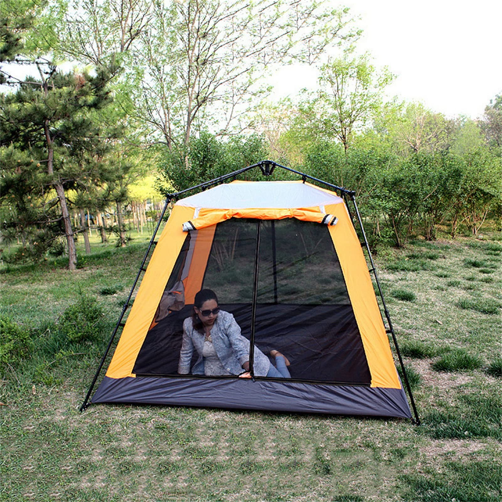 Amazon.co.jp: アウトドアテント テント5-8人のキャンプテント防水防風