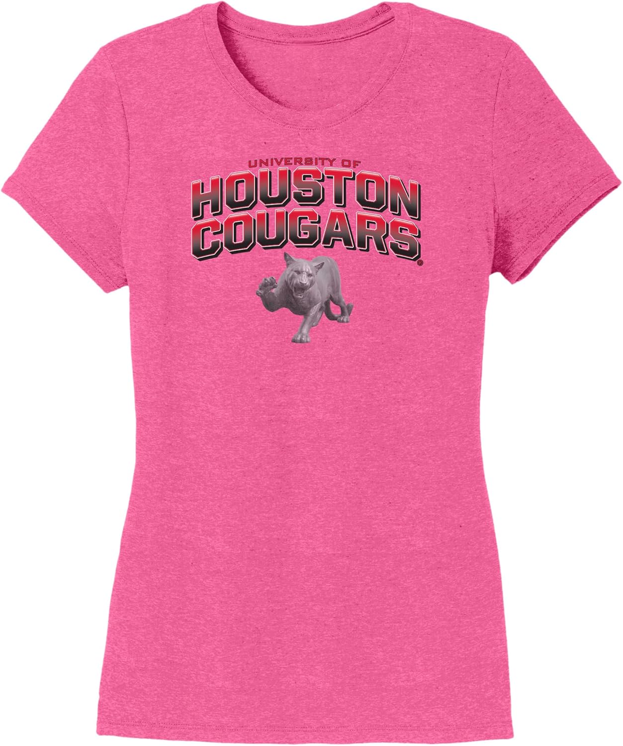 CornBorn Women's Houston Cougars Shirts - Premium Super Soft Light Weight Tri-Blend