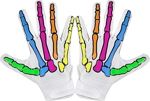 Glorious Traders - Guantes de fútbol americano, guantes de fútbol para adultos y jóvenes, para hombres y mujeres, guantes de fútbol universitario