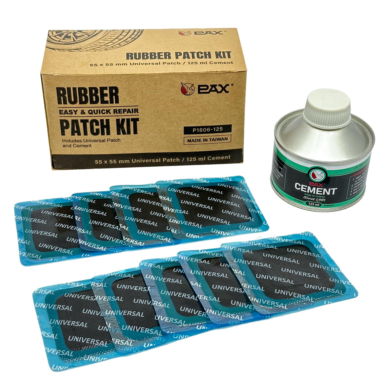 PAX Universal Heavy-Duty Tire Patch Kit