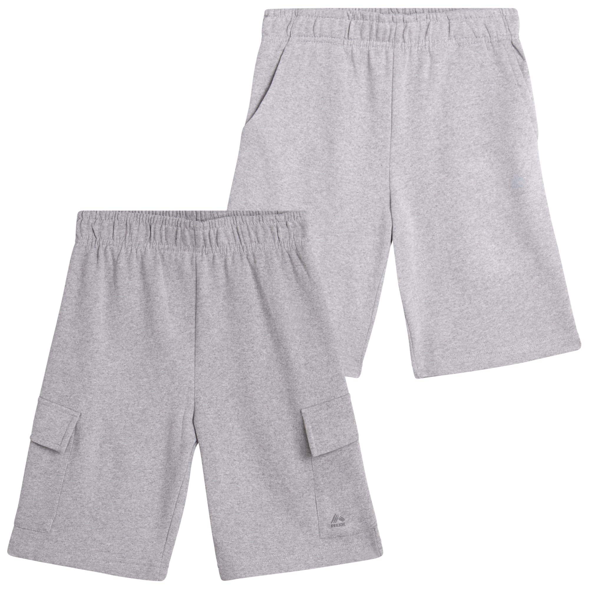 RBX Lot de 2 shorts de sport en polaire respirante avec poches fonctionnelles (taille : 8 à 16)