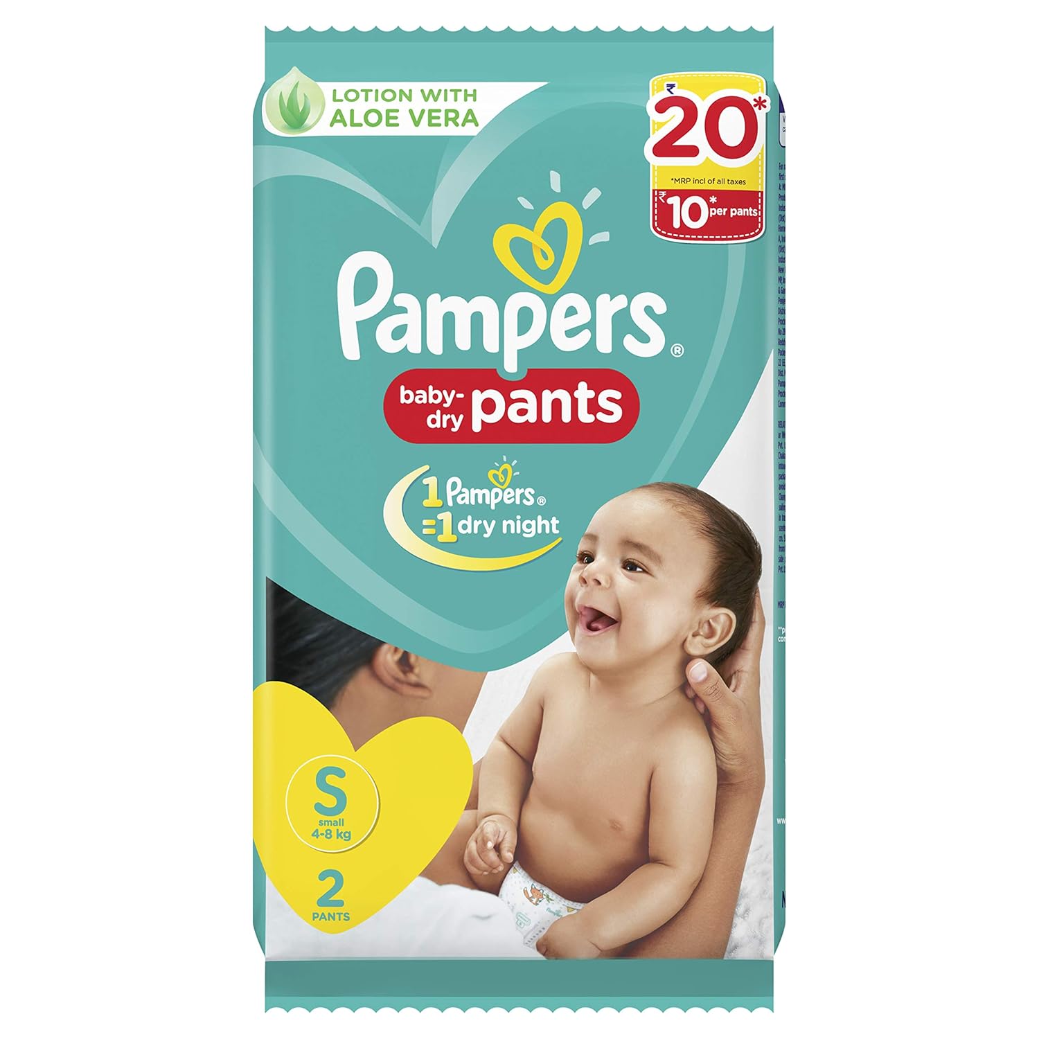 Pampers New Small Size Diapers Pants (2 Count) Amazon.in Baby Products