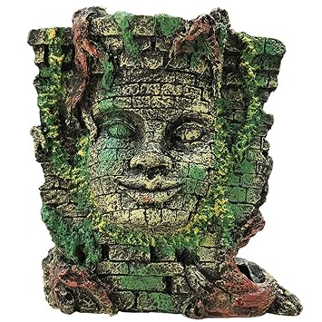 SLOCME Aquarium Roman Staue Decorations - Environments Ancient Stone Head Ruin Aquarium Ornament