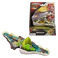 ​Mattel Jurassic World La Rinascita Micro Avventure, playset con testa di Spinosauro