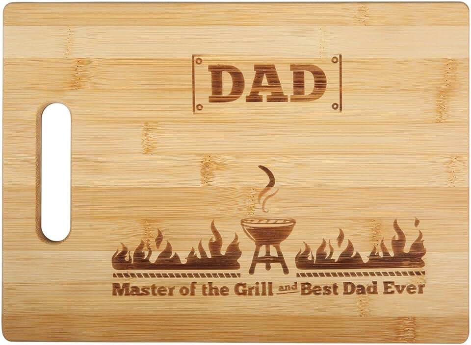 Tábua de corte do papai, presente para o pai, cozinha do pai, tábua de corte personalizada, presente de Natal para o pai (DAD-01)