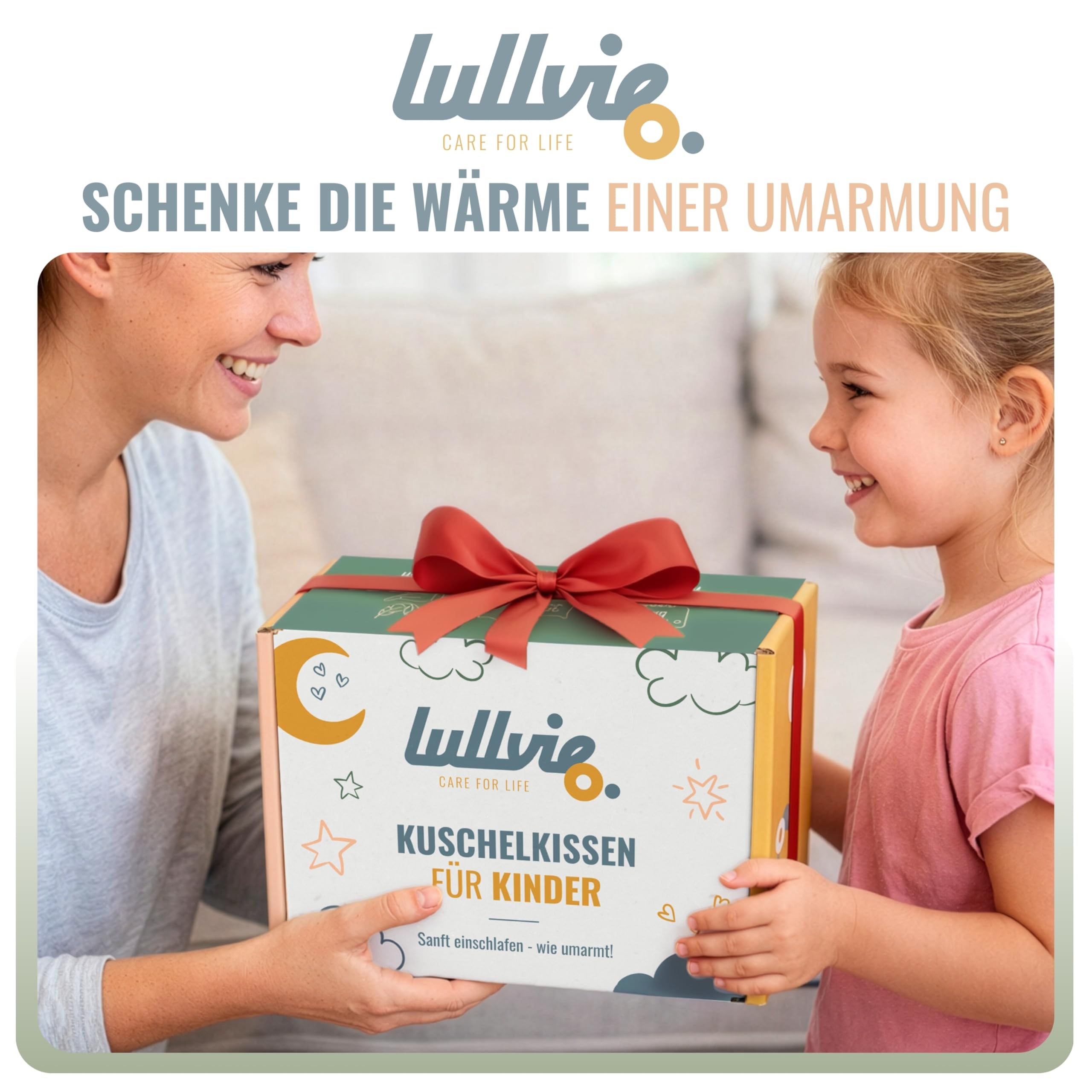 Lullvie Panda Kuscheltier Kissen 118x56cm Seitenschläferkissen Schlafkissen für Kinder, Bett Lesekissen Bettschlange ADHS Kissen inkl. gratis Wäschesack & E-Book Kinderbuch Geschenke - 4