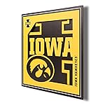 YouTheFan NCAA Iowa Hawkeyes 3D Logo Series Wall Art - 12x12