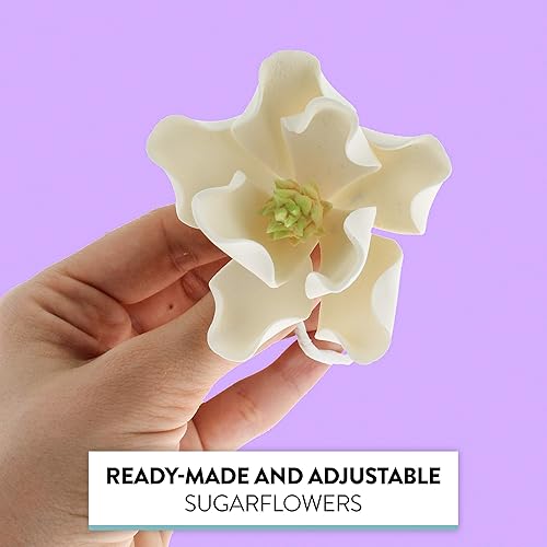 Miniatura 2 de Global Sugar Art Magnolia Blossom - Flores de pastel de azúcar, color blanco, grande, 3 unidades por el chef Alan Tetreault