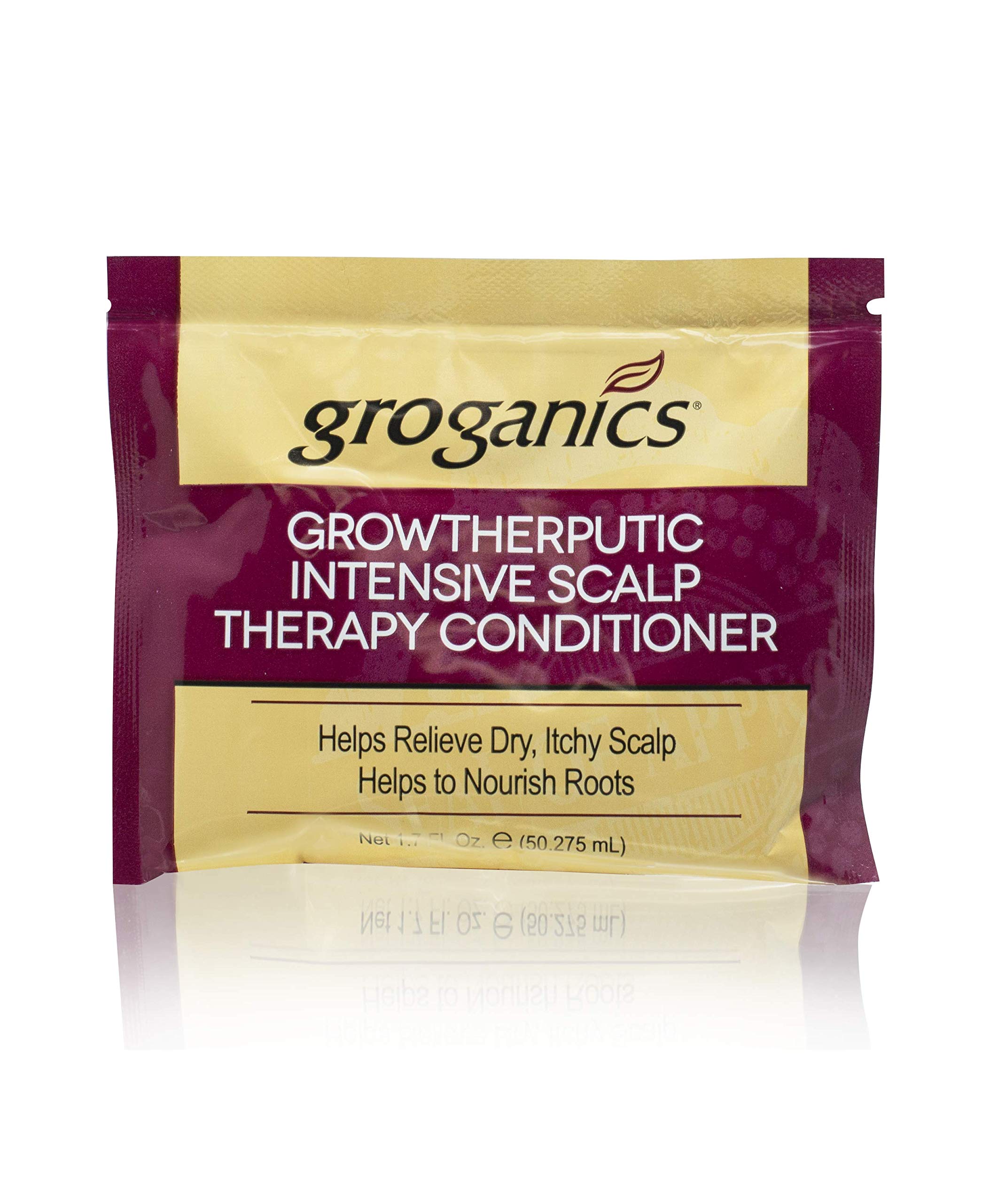 GROGANICS Groganics Growtherputic Intensive Scalp Therapy Conditioner Packets, 1.75 Ounce