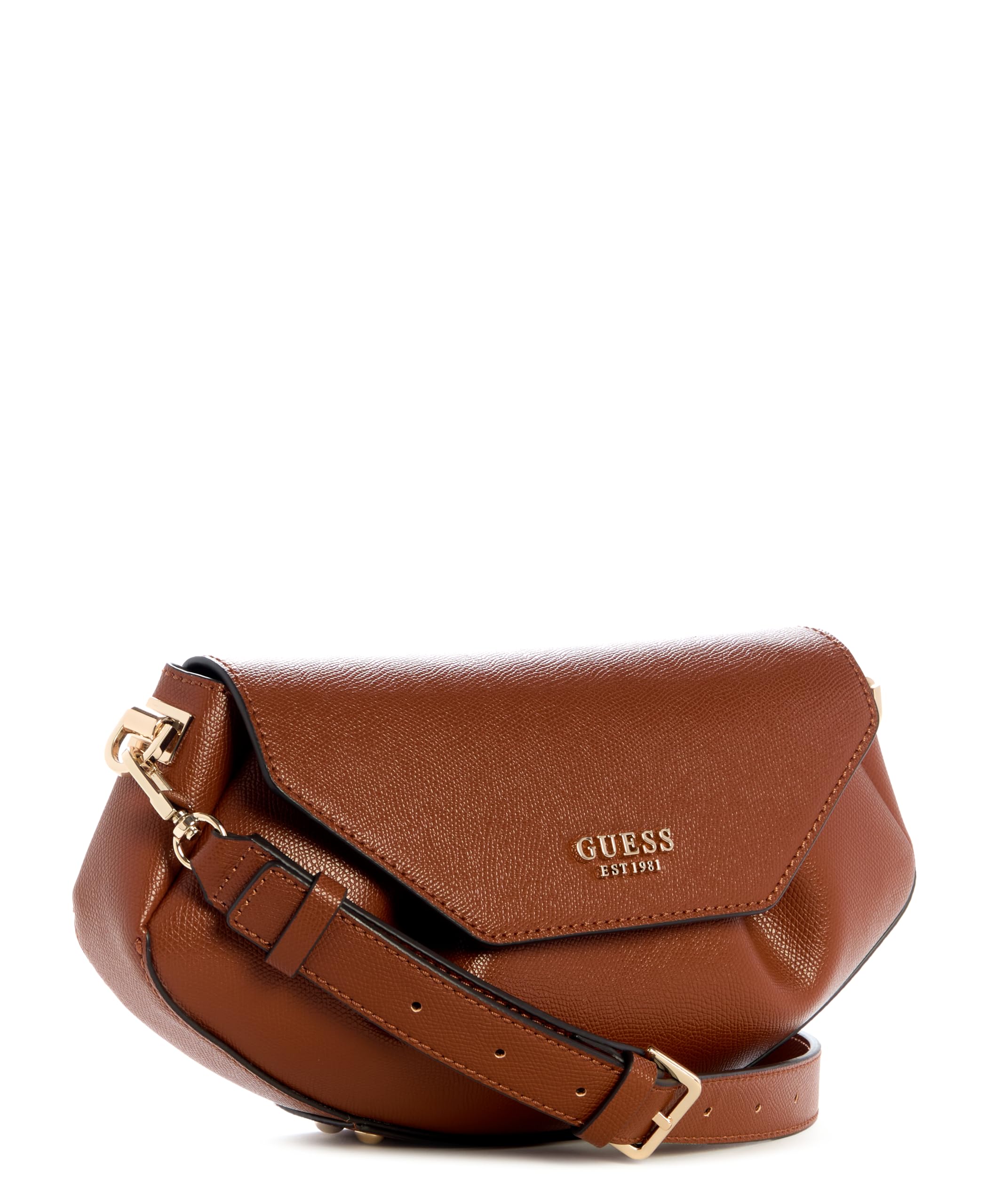 GUESS borsa a tracolla Amorette Flap Crossbody Cognac marrone
