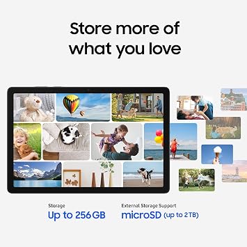 Samsung Galaxy Tab A11+, Android Tablet, AI Features, Sleek and Modern Design, 11 Inch 90Hz Display, 256GB Storage, 8GB Memory, With Dolby Quad Speakers, Grey, (UK Version)