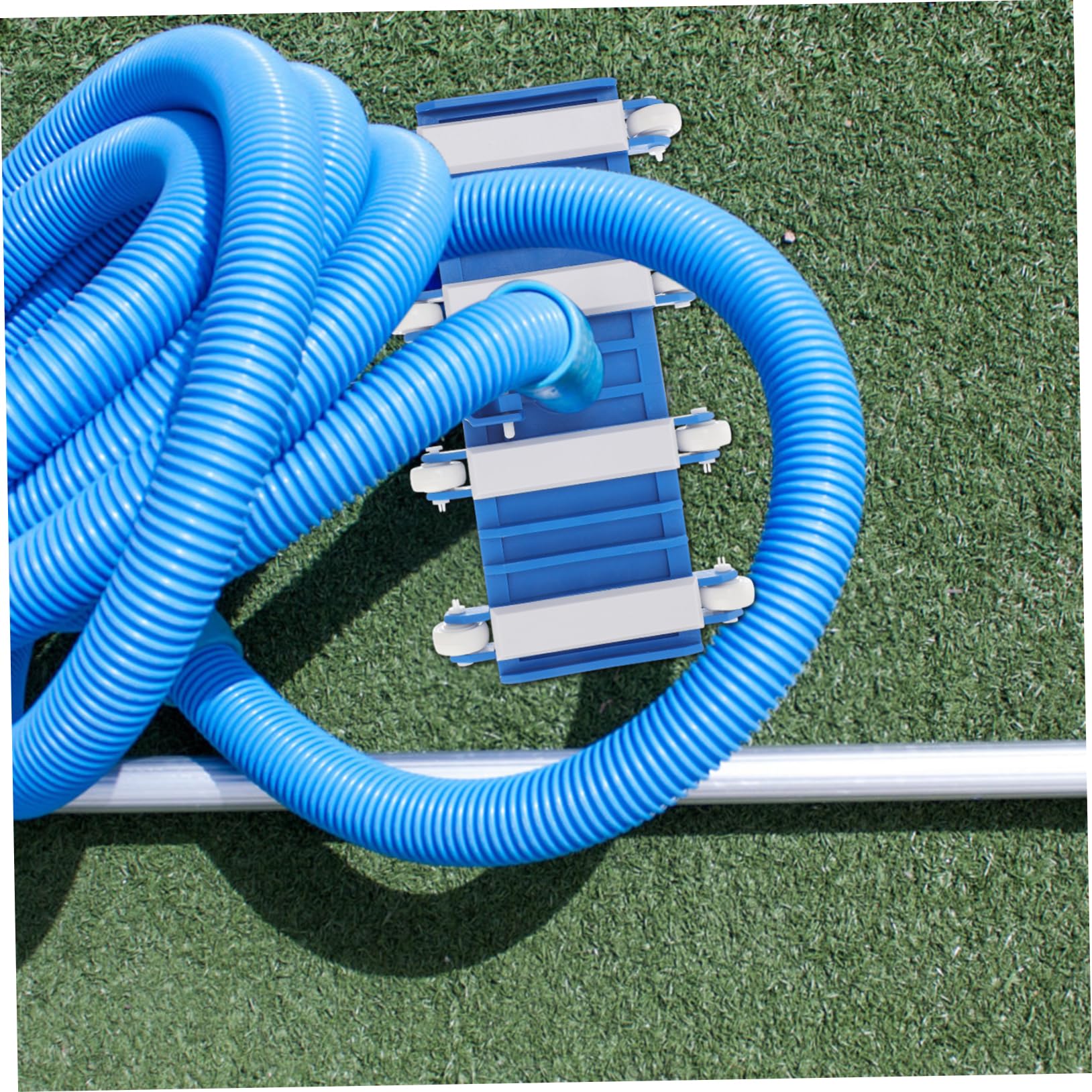 GANAZONO Cabezal de Succión Fácil de Instalar para Piscina Ruedas Antideslizantes y Material Abs para Limpieza Interior y Exterior de Piscinas