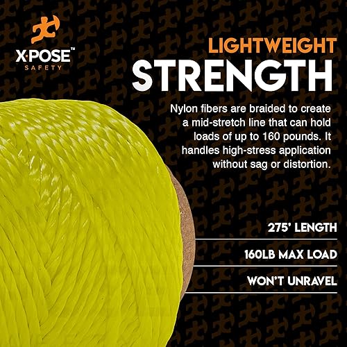 Miniatura 5 de Cordel de nailon  Cuerda de nailon de 275 pies  Cuerda fina sintética  Uso en interiores y exteriores para manualidades, camping, jardín, nivel de