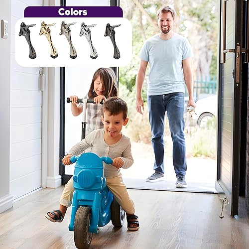 Miniatura 6 de HOME&I Easy Pedal Kick Down Door Stop Stopper Easy Step Door Kick Doorstop,Premium Quality,Height-Adjustable Rubber Foot,4 Inch