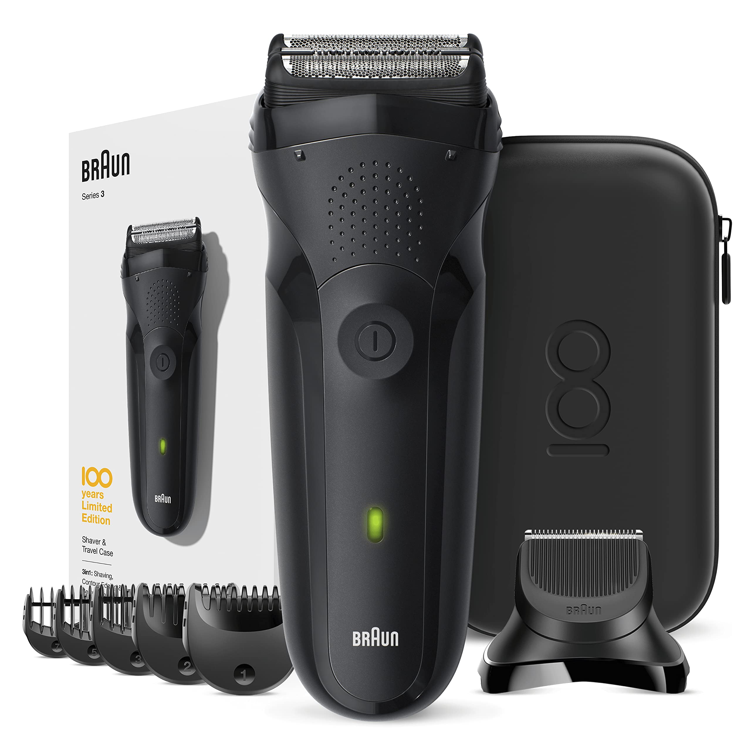 Braun Series 3 81728156 rasoir pour homme Rasoir à grille Tondeuse Noir