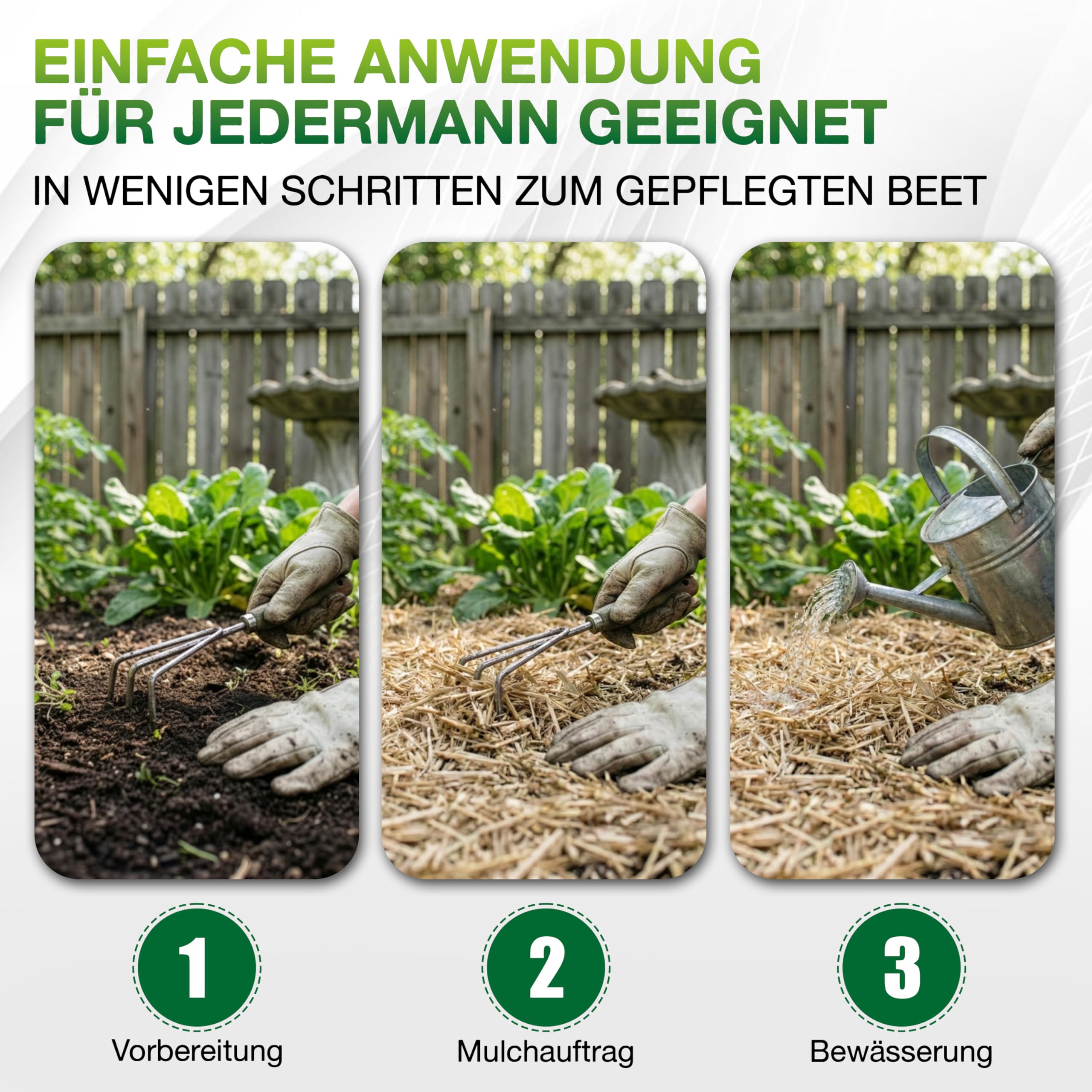 Jumbogras Miscanthus-Mulch 170 L – Rindenmulch-Alternative aus Chinagras/Elefantengras Häcksel – äußerst pflanzenverträglich – geeignet für Gemüse, Kräuter & co. – Schutz vor Unkraut & Austrocknung